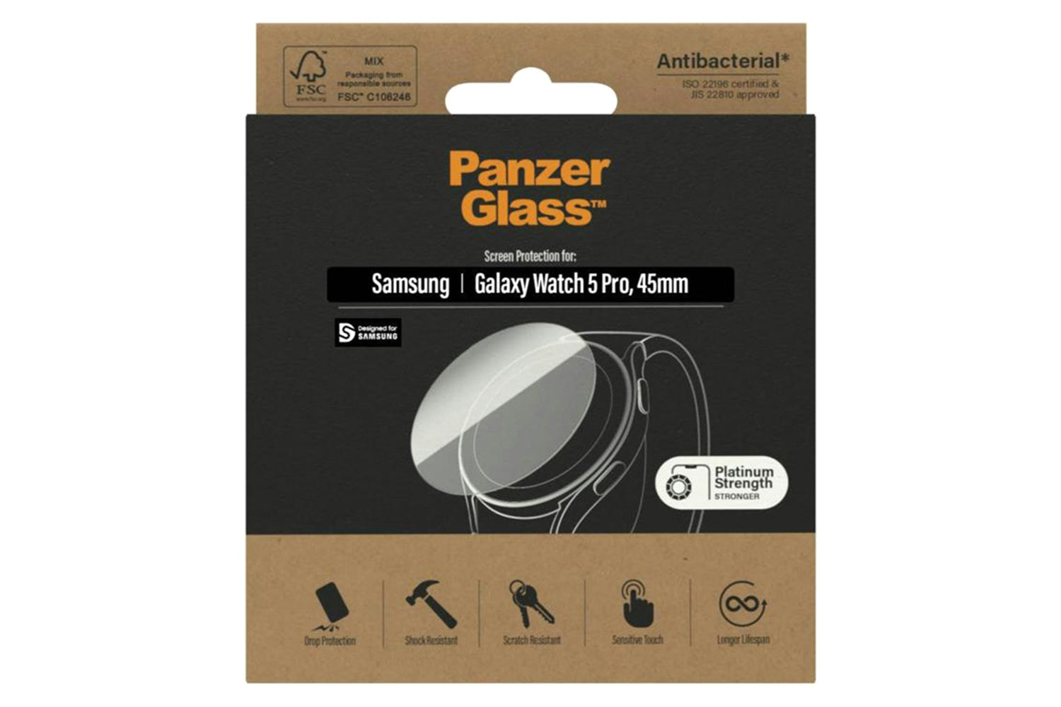 PanzerGlass Samsung Galaxy Watch 5 Pro Screen Protector | 45mm-3