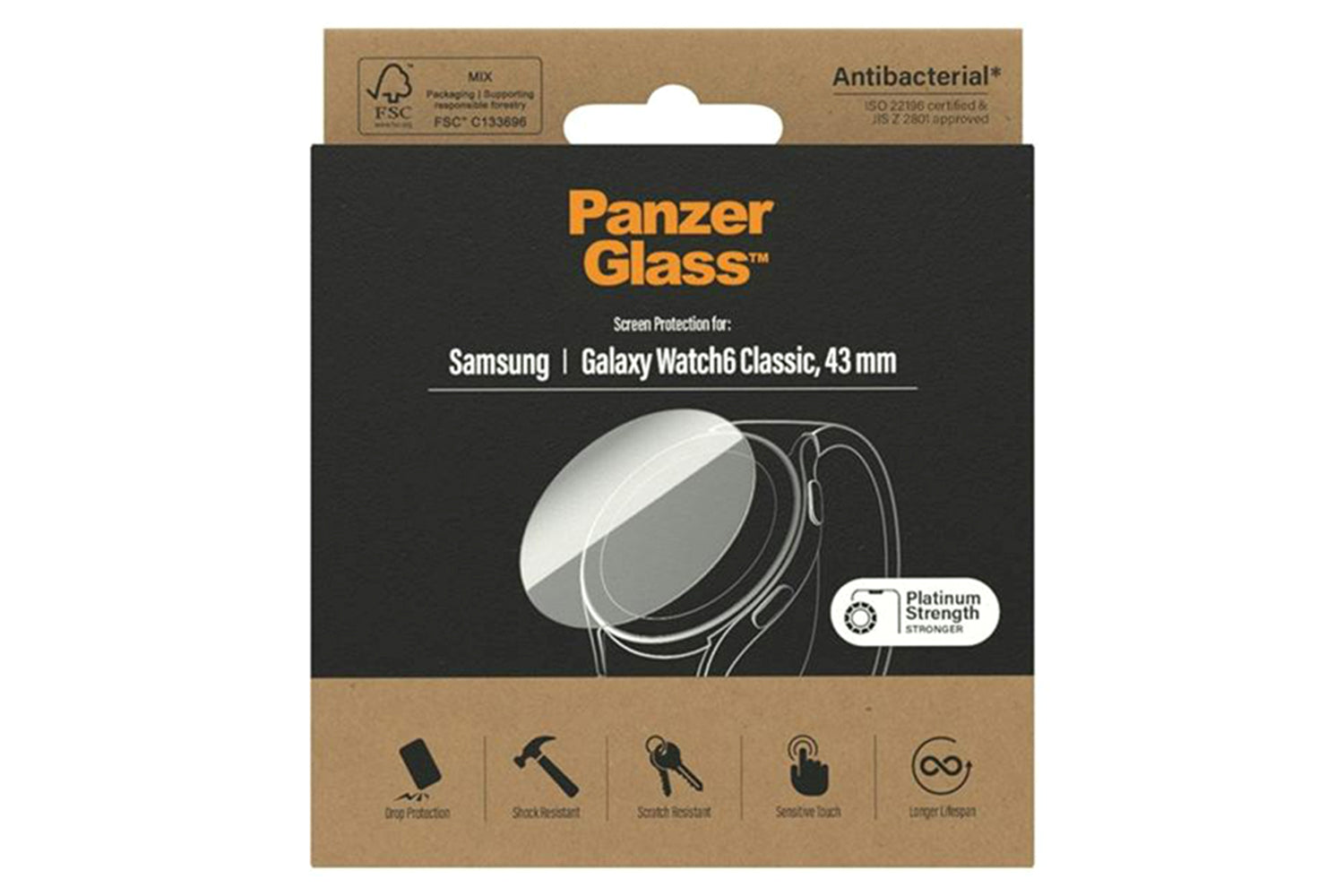 PanzerGlass Samsung Galaxy Watch 6 Classic Screen Protector | 43mm-4