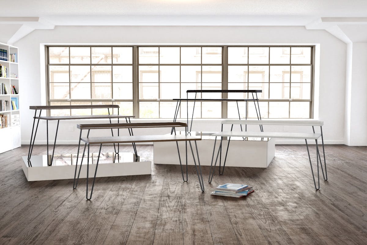 Dorel Haven Retro Desk with Riser | White-4