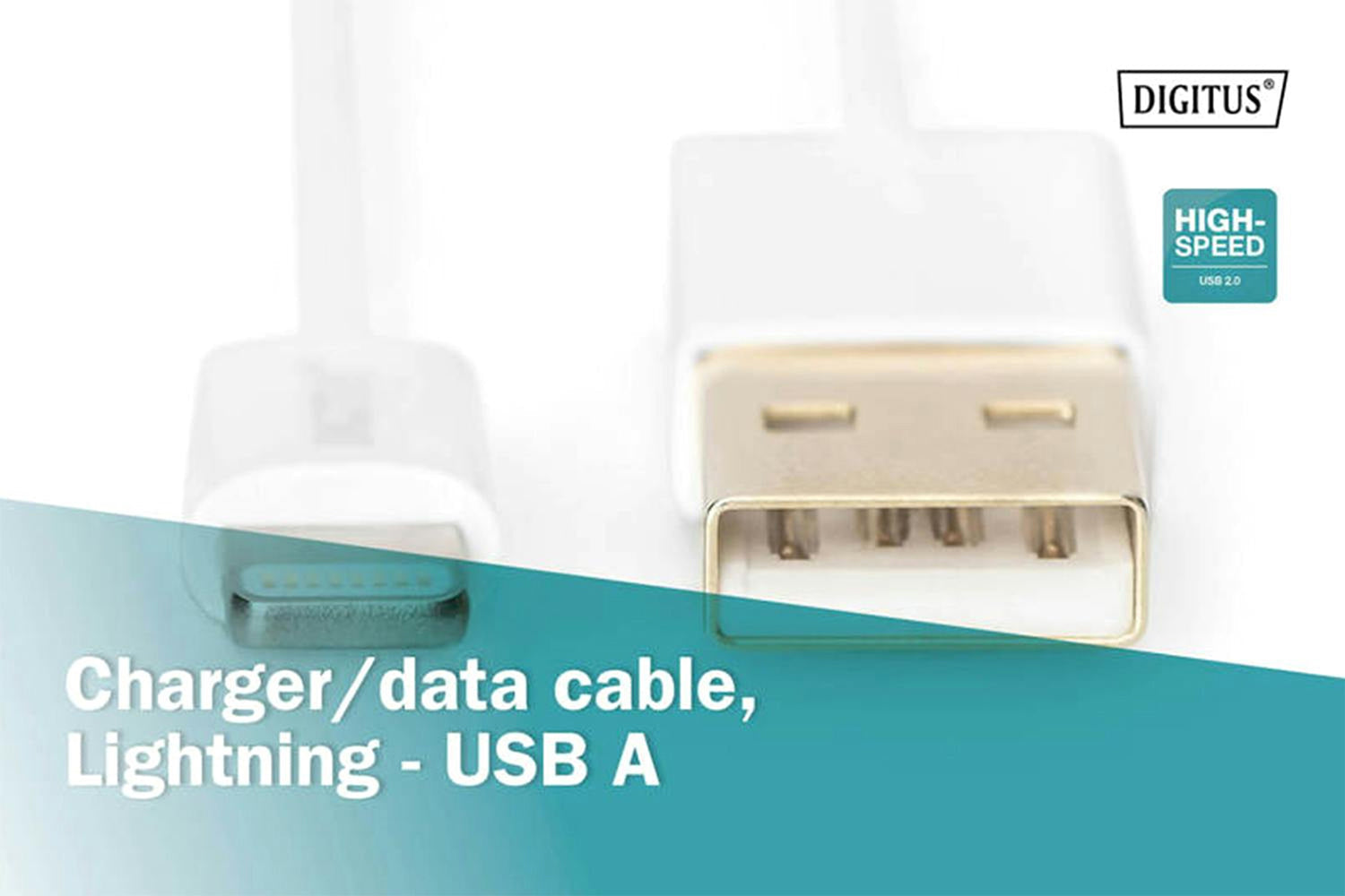 Digitus iPhone Lightning to USB-A Charger Cable | 1m-4
