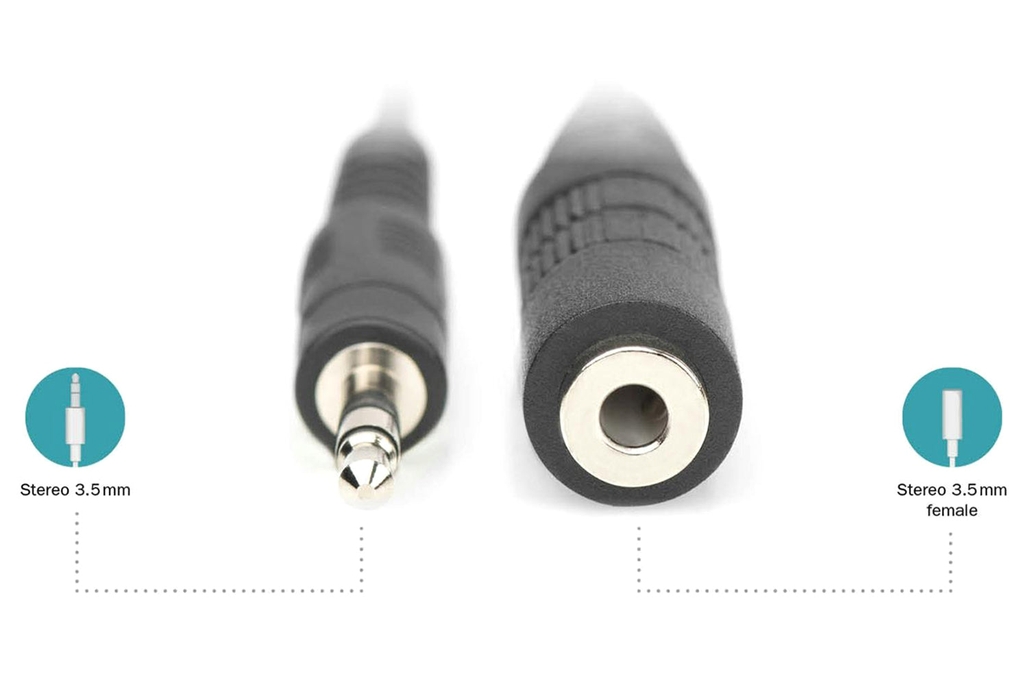 Digitus 3.5mm Stereo Audio Extension Cable | 1.5m-3