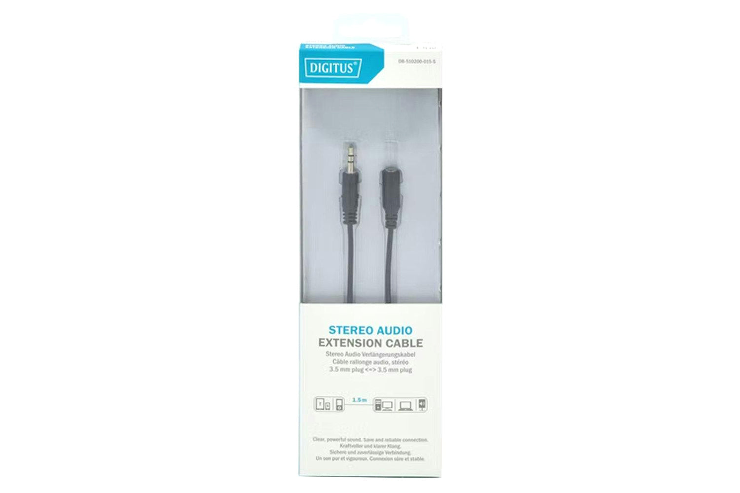 Digitus 3.5mm Stereo Audio Extension Cable | 1.5m-6