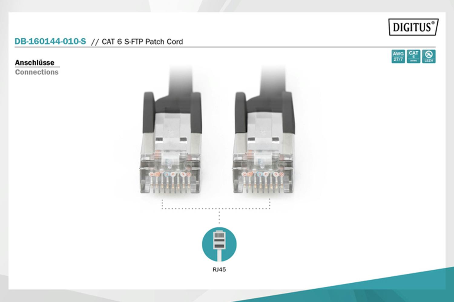 Digitus CAT 6 S-FTP Patch Cord | 1m-5