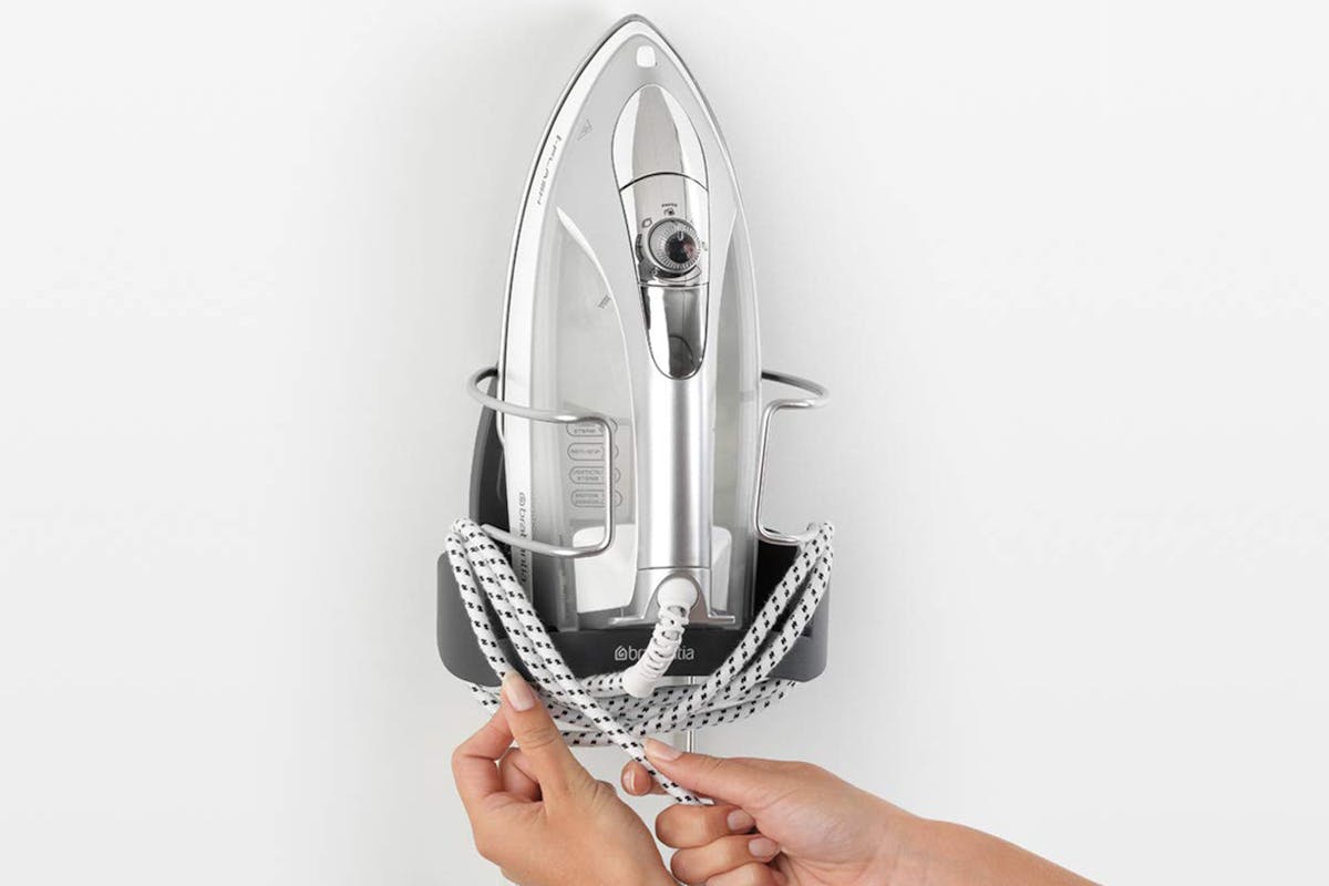 Brabantia Wall-Mounted Iron Rest and Ironing Board Holder | Cool Grey-4