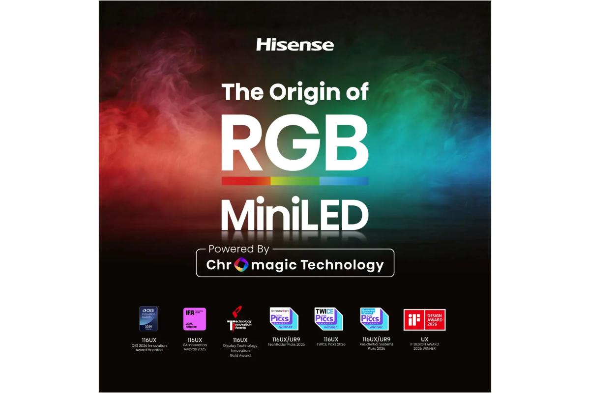 Hisense 65" UR8S RGB Mini LED Smart TV (2026) | 65UR8S-14