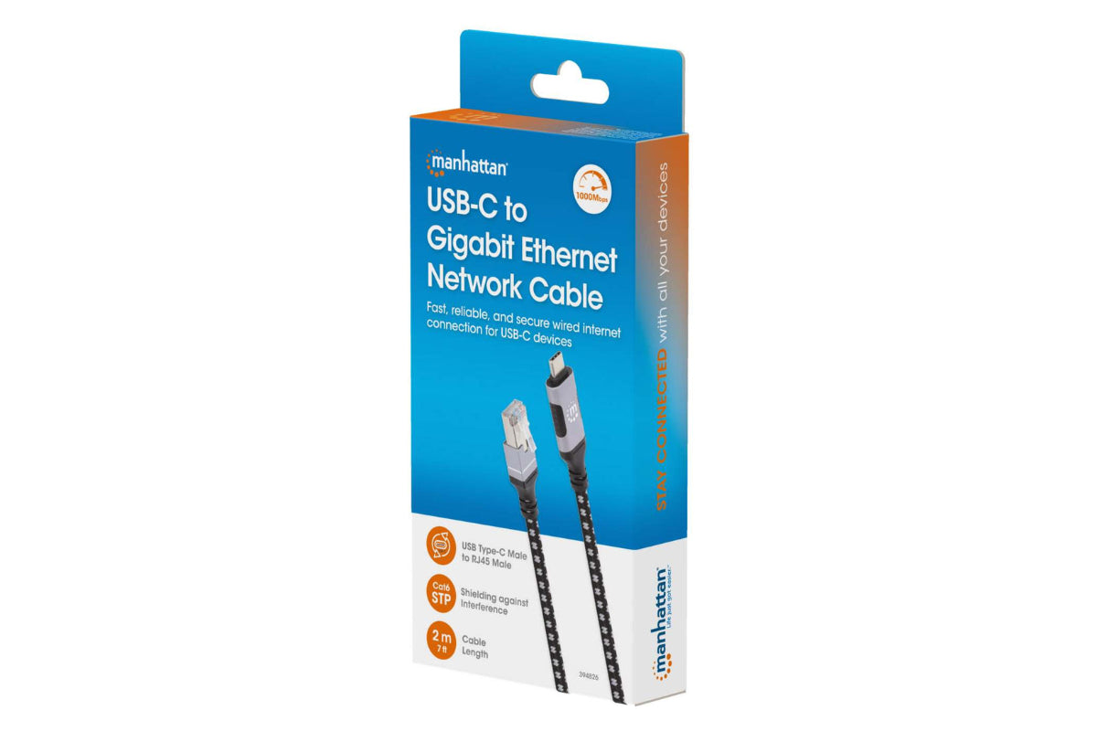 Manhattan USB-C to Gigabit Ethernet Network Cable | 2m-10