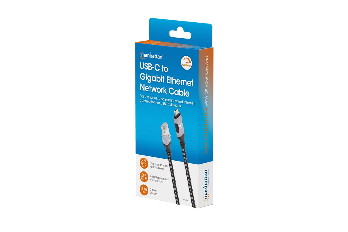 Manhattan USB-C to Gigabit Ethernet Network Cable | 2m-10