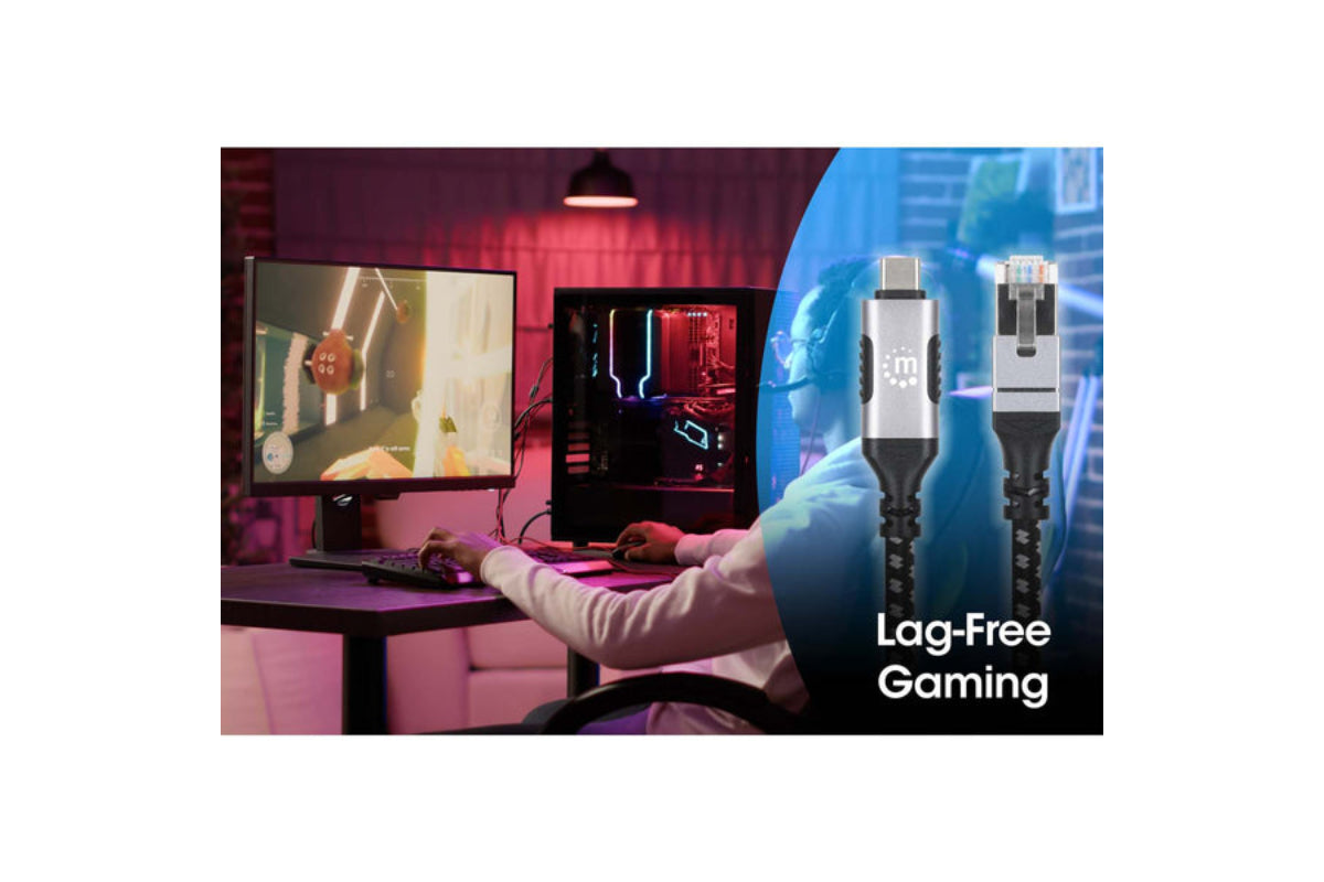 Manhattan USB-C to Gigabit Ethernet Network Cable | 2m-8