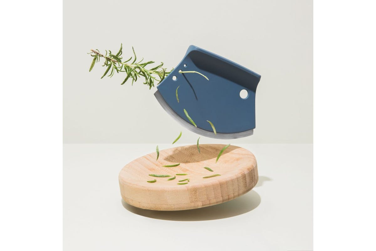 Berghoff Leo Herb Cutter Set | Kitchen Gadget | Bamboo & Stainless Steel-2