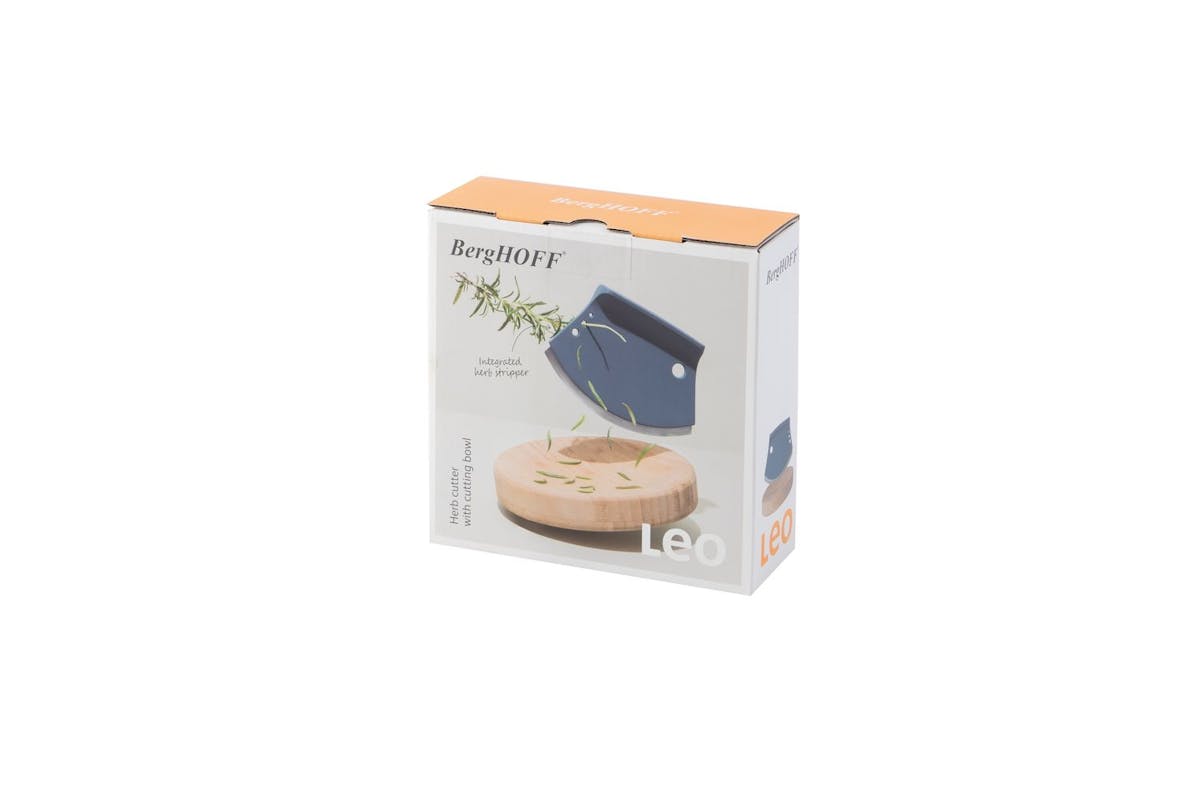 Berghoff Leo Herb Cutter Set | Kitchen Gadget | Bamboo & Stainless Steel-4