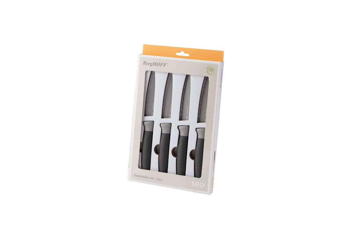 Berghoff 4 Piece Steak Knife Set | Stainless Steel | Grey-2