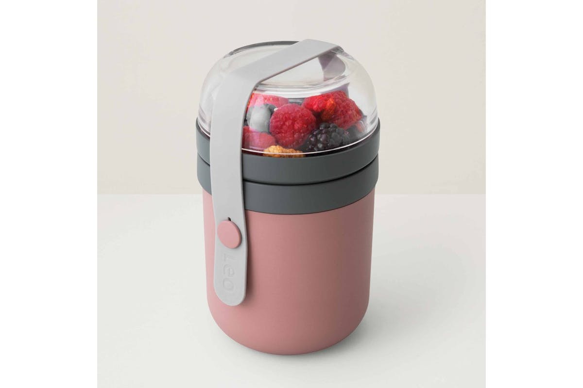 Berghoff | Dual Lunch Cereal Pot | Pink-3