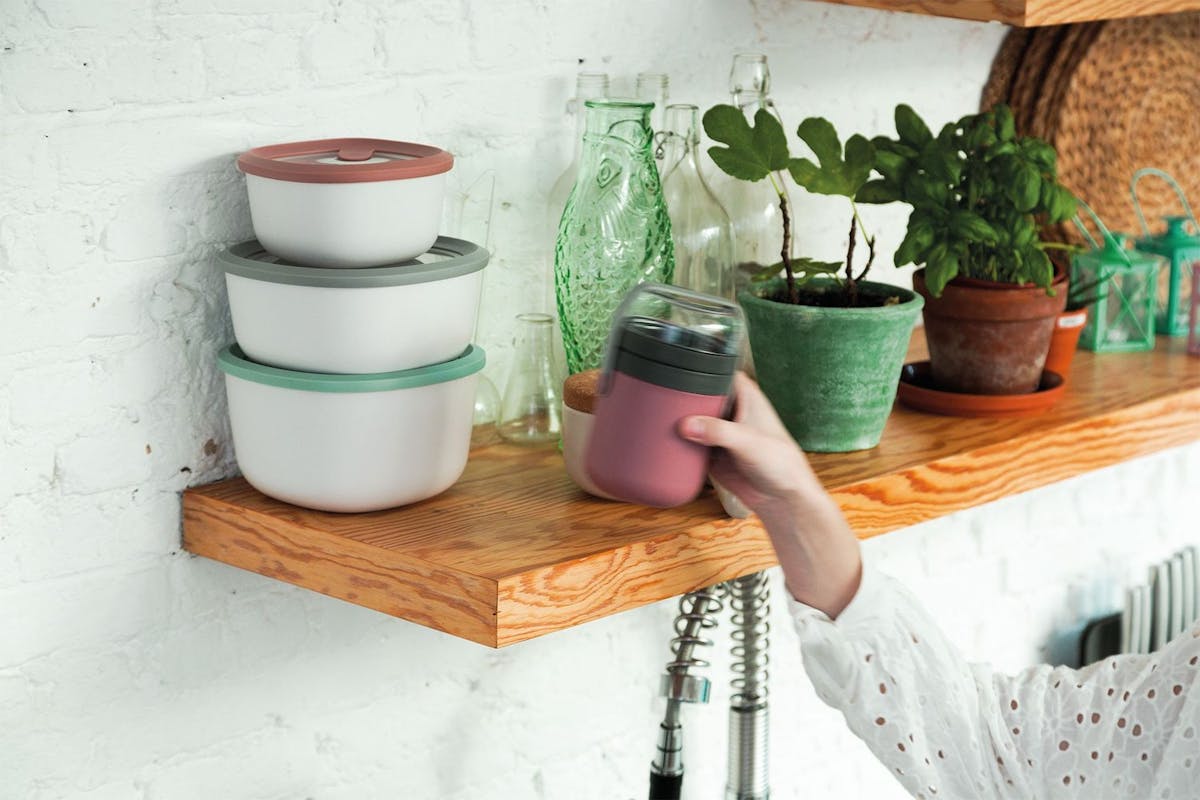 Berghoff | Dual Lunch Cereal Pot | Pink-6