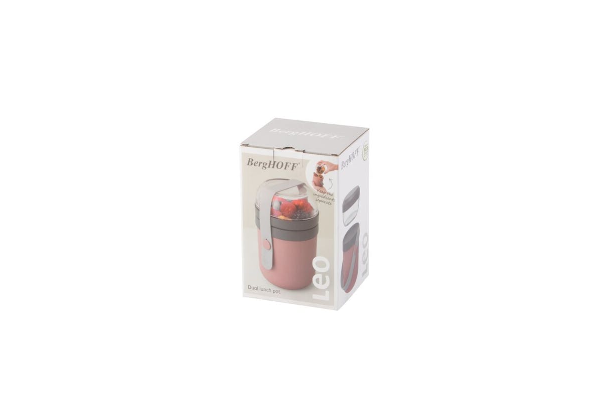 Berghoff | Dual Lunch Cereal Pot | Pink-7