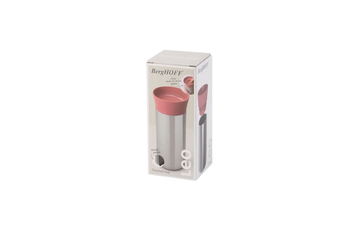 Berghoff | Leo 330ml Stainless Steel Thermal Mug | Pink-3