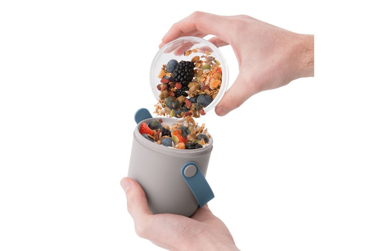 Berghoff | Dual Lunch Cereal Pot | Grey-4