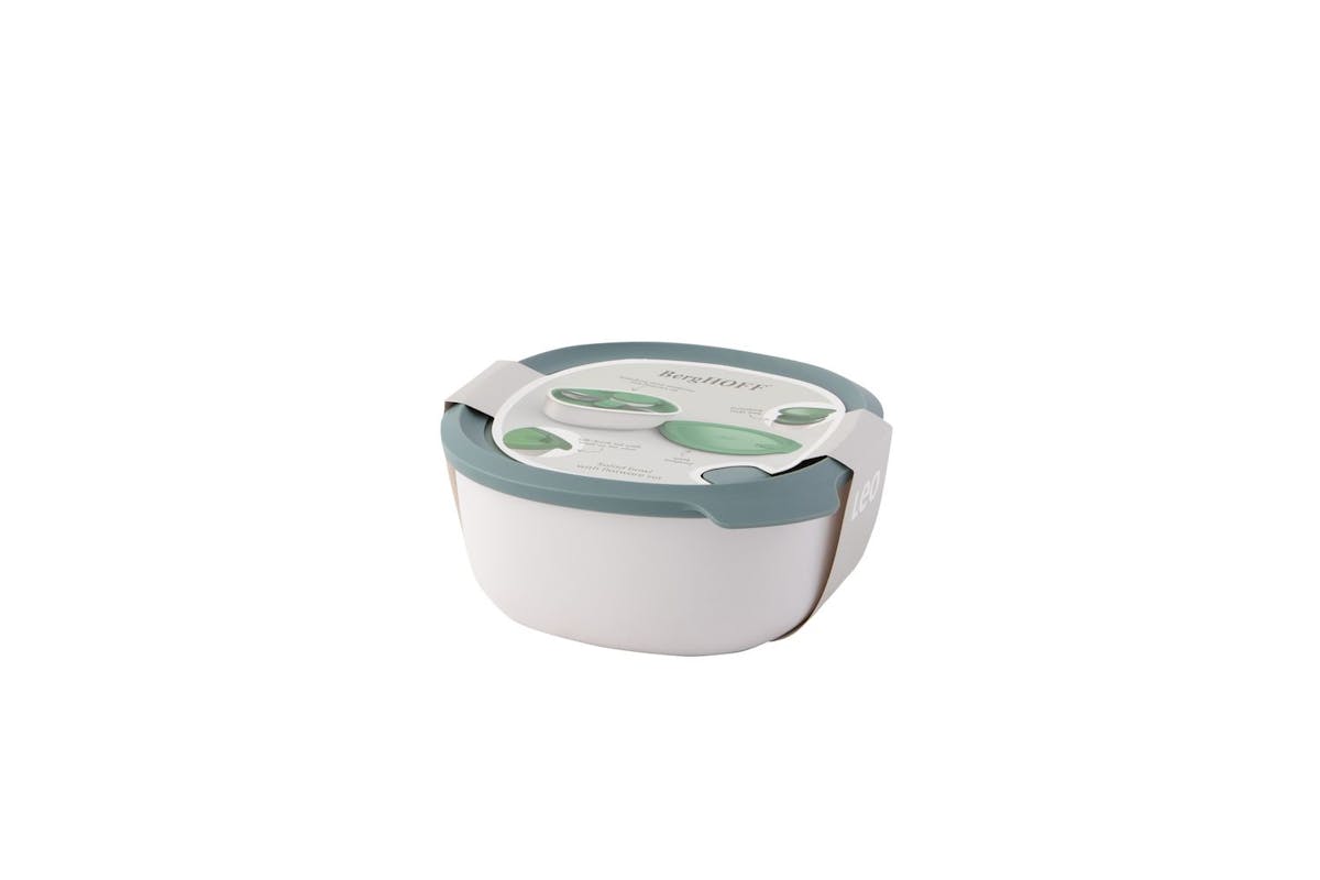 Berghoff Salad Bowl With Flatware Set | Salad Bowl | Stainless Steel & Polypropylene | Standard Size-7