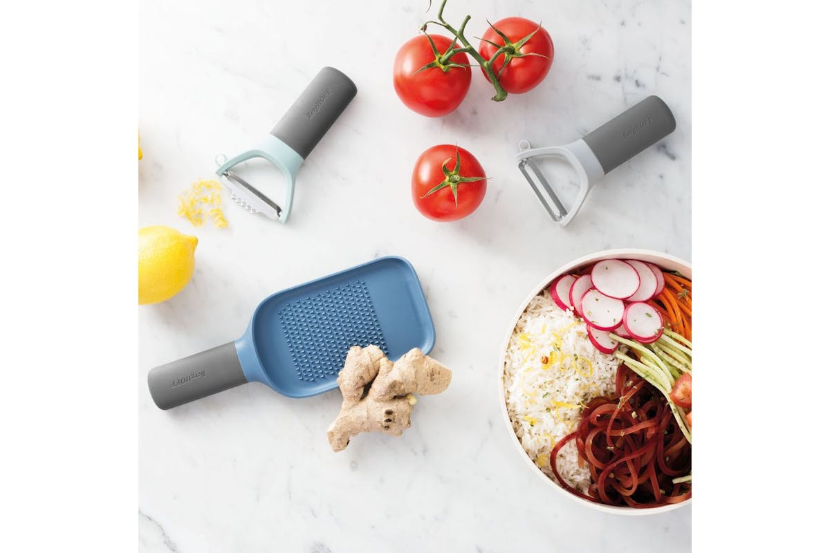 Berghoff Peeler And Grater Set | Kitchen Gadgets | Stainless Steel | Blue-7