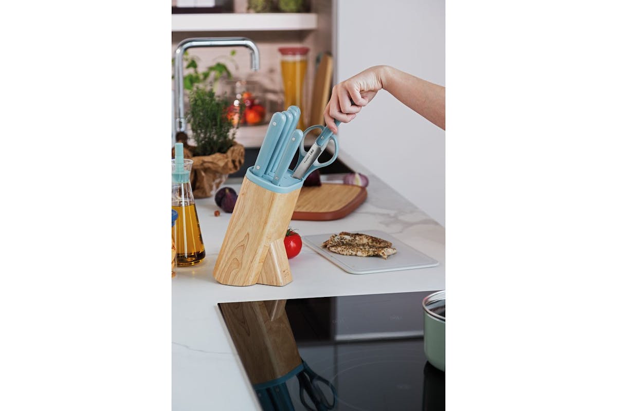 Berghoff 7 Piece Knife Block Set | Glints Slate | Stainless Steel | Wooden Block-10