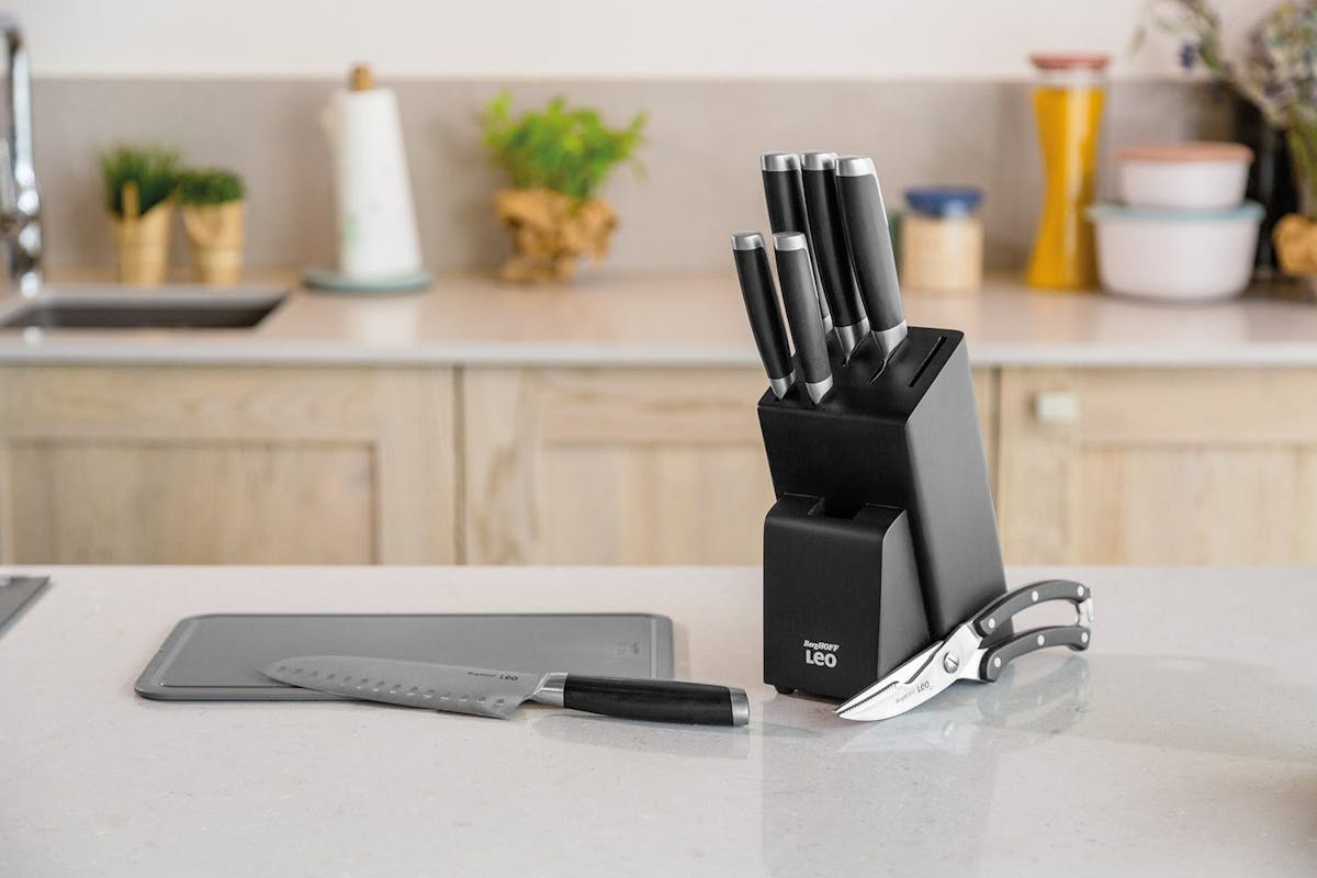 Berghoff 6pc Knife Block Graphite | Knife Block Set | Stainless Steel | Large-10