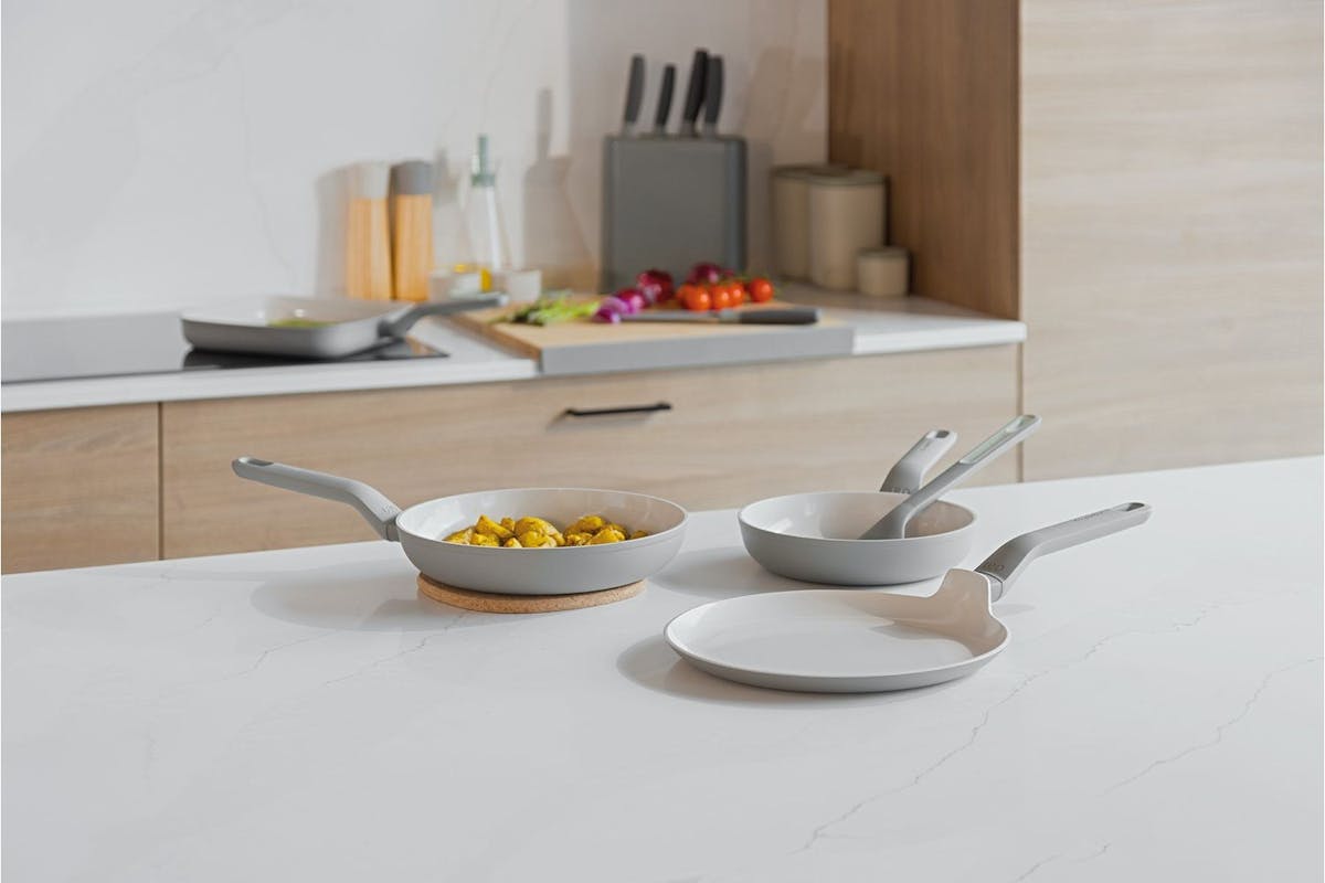 Berghoff 4pc Frying Pan Set Moonmist | Frying Pan Set | Non-stick Aluminium | 20cm 24cm 26cm-2