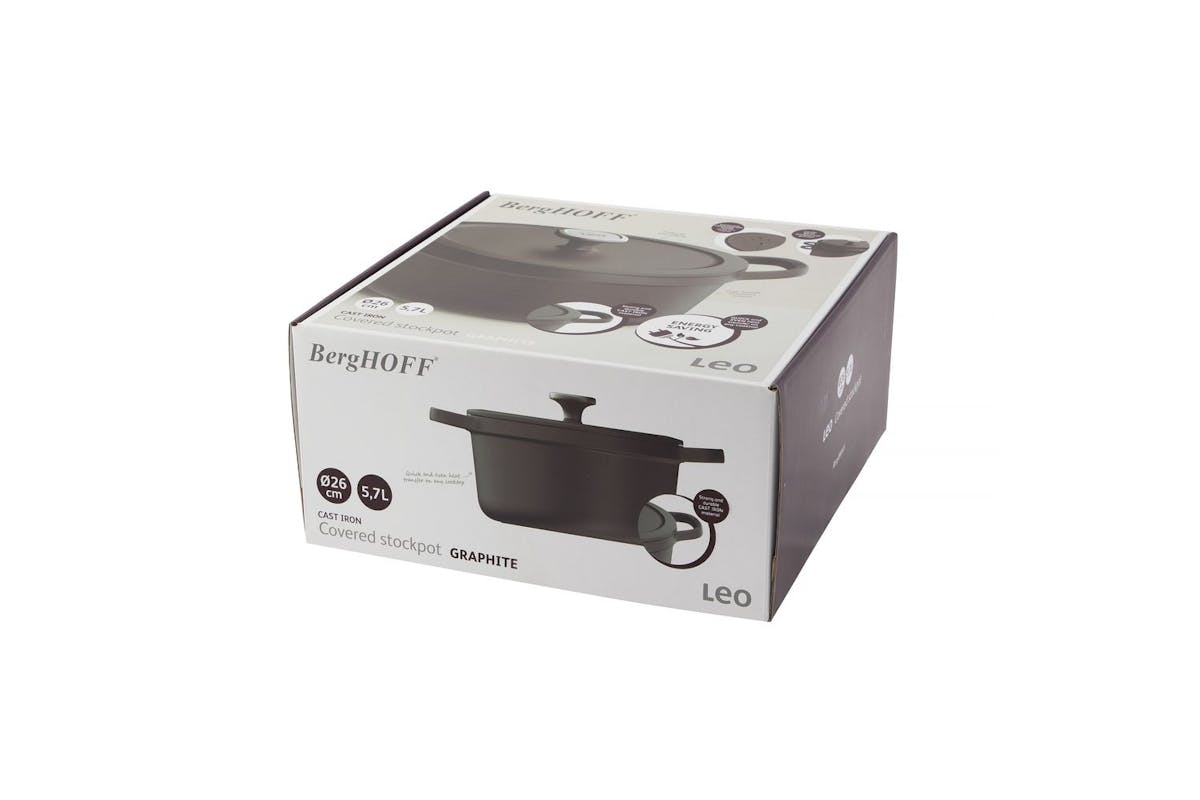 Berghoff Covered Stockpot | Cast Iron | 26cm-6