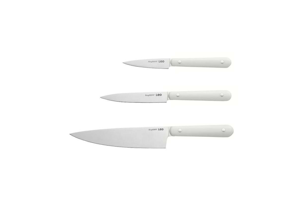 Berghoff Glints Spirit 3 Piece Starter Knife Set | Stainless Steel | White-2