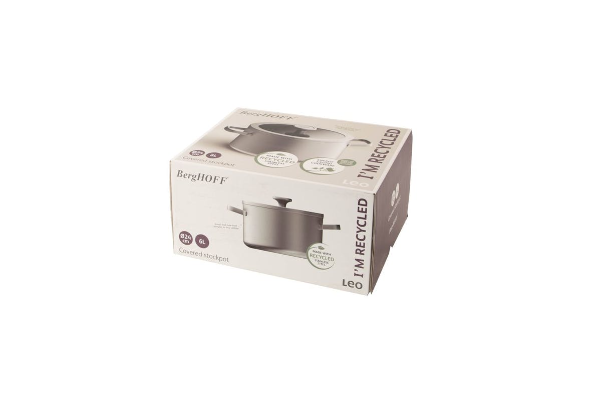 Berghoff | 24cm 6L Stockpot with Cover | Stainless Steel-2