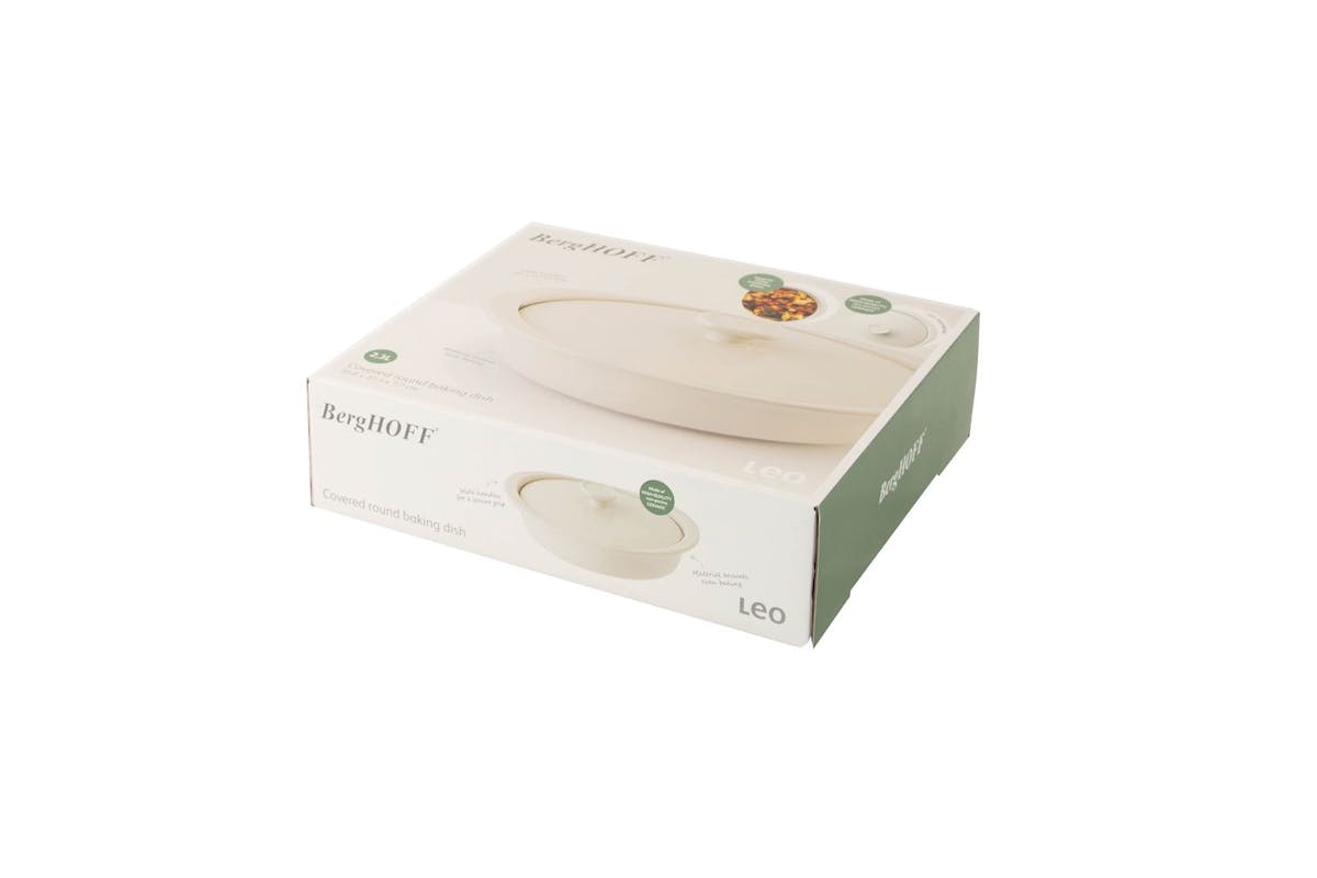 Berghoff Covered Round Baking Dish 2.4 Litre Balance Moonmist | Baking Dish | Stoneware | 24 Centimetre-3
