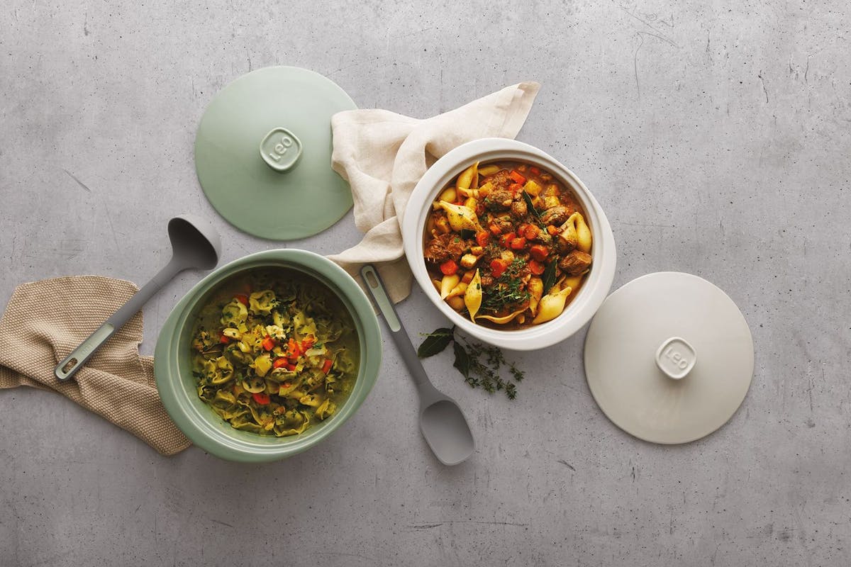 Berghoff Covered Round Baking Dish 4.5l Balance Sage | Baking Dish | Stoneware | 4.5 Litre-2
