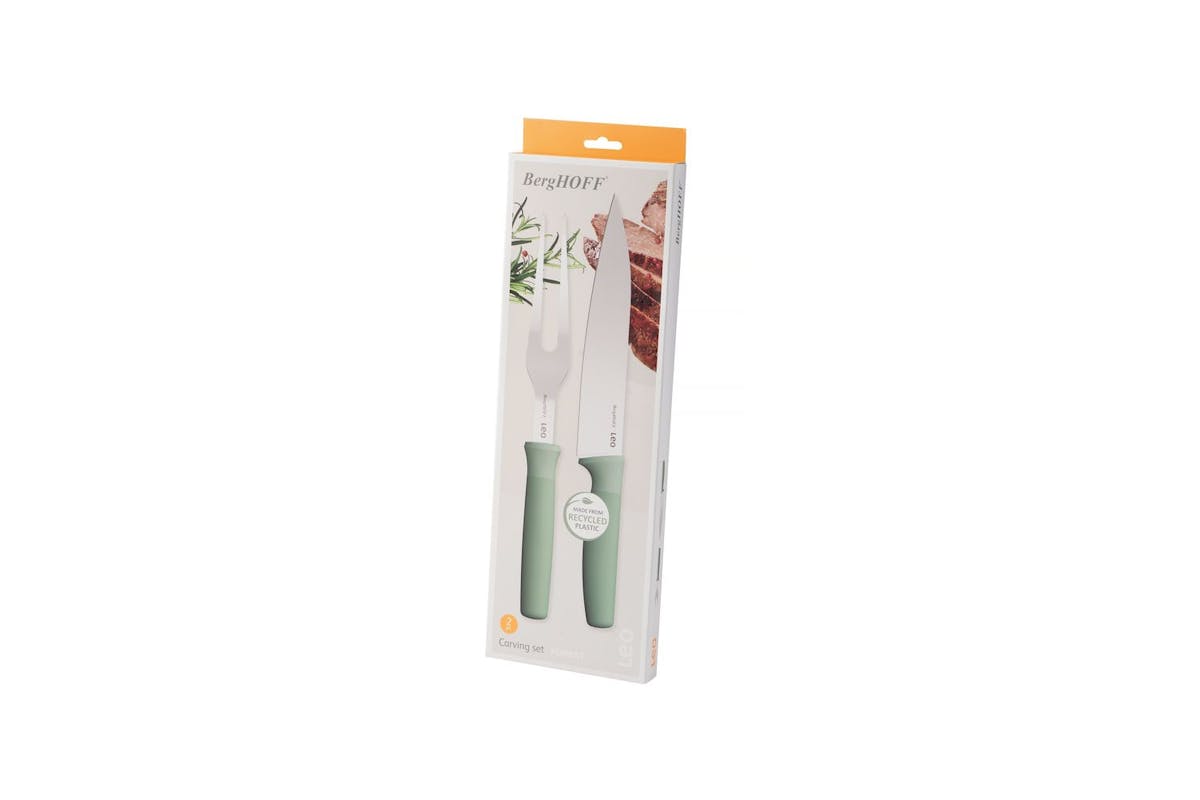 Berghoff 2 Pc Carving Set Forest | Carving Knife And Fork | Stainless Steel | Gift Box