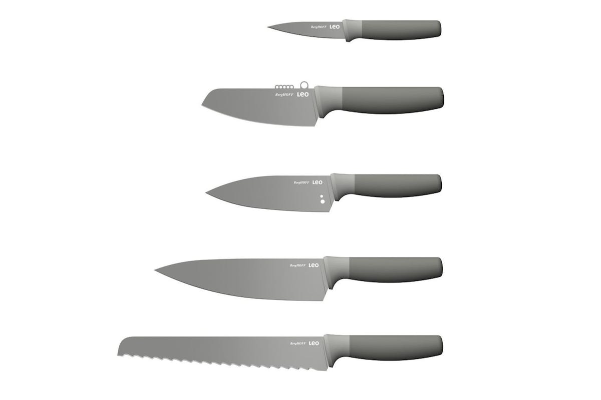 Berghoff Universal 6 Pc Knife Block With Knives | Knife Block Set | Recycled Plastic | 6 Piece-2
