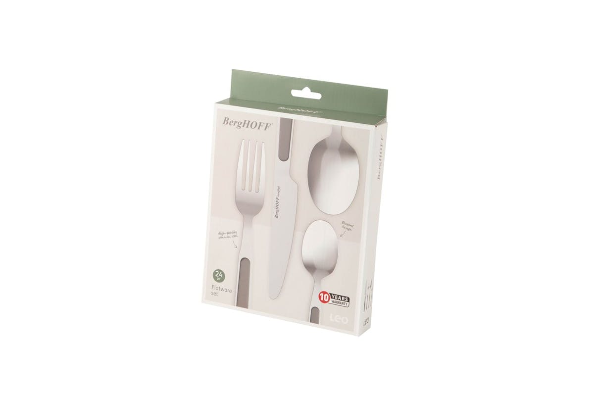 Berghoff Leo 25 Piece Flatware Set | Cutlery Set | Stainless Steel | Grey-2