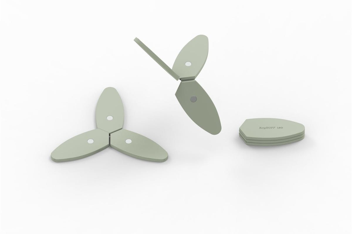 Berghoff Foldable Magnetic Trivet Balance Sage | Trivet | Silicone | Green-8