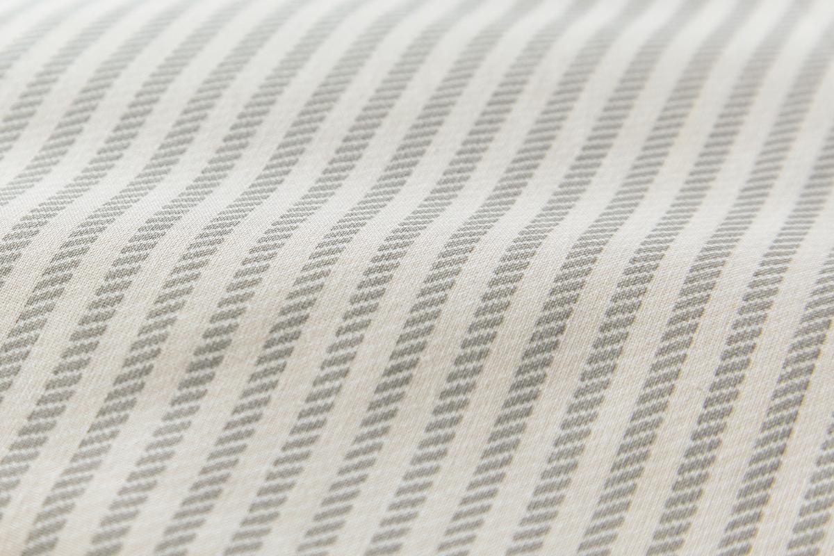 Calico & Chalk | Twill Stripe Duvet Cover Set | Grey | King-4