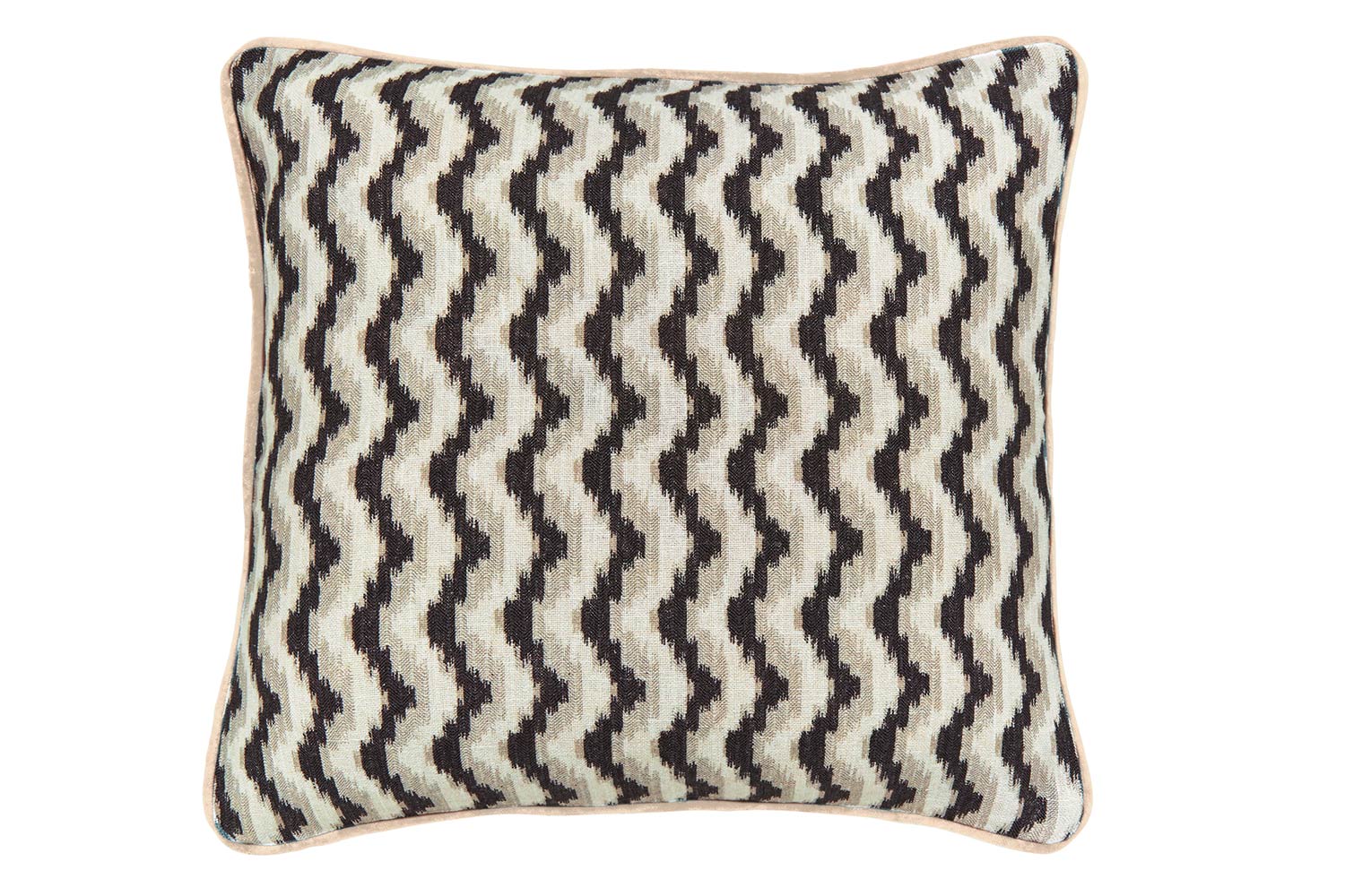 Harun Cushion | Charcoal/Tan | 50 x 50 cm