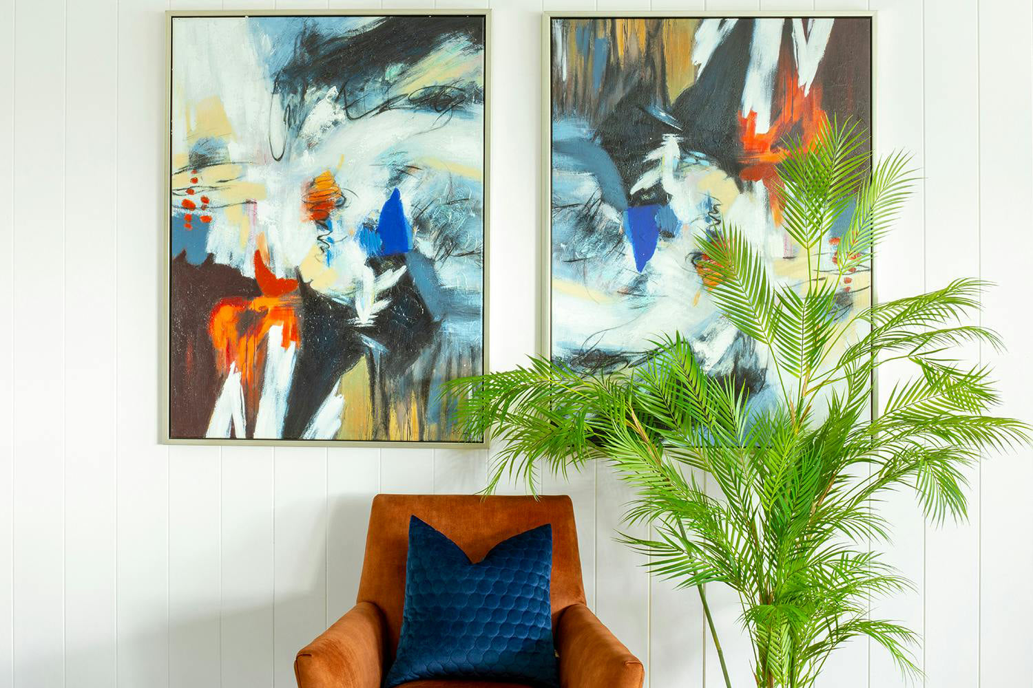 Bellini Velour Cushion | Navy | 45 x 45cm-5