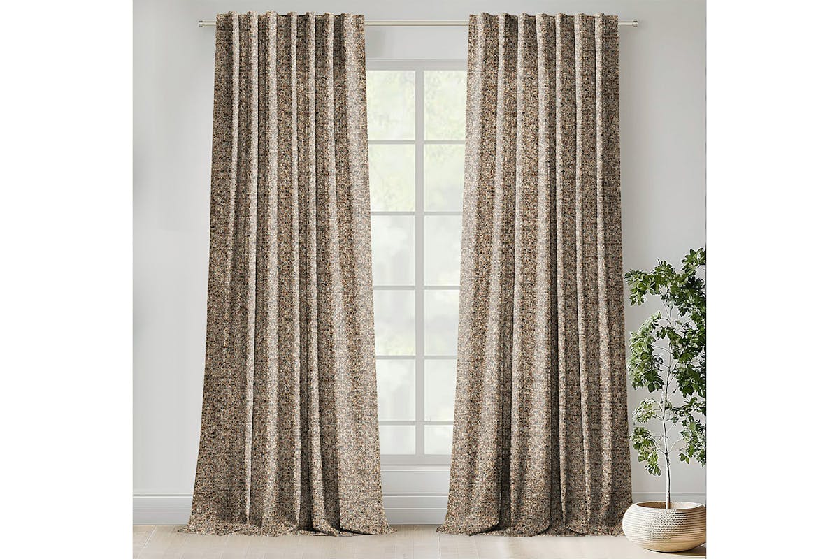 Caden Curtain | Mulberry/Green | 228 x 228 cm