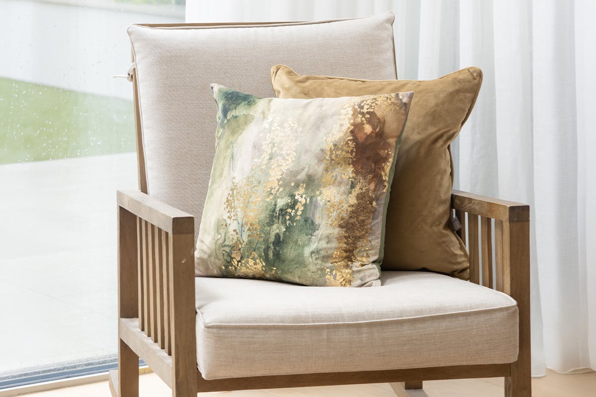 Ula Cushion | Green | 43 x 43 cm-2