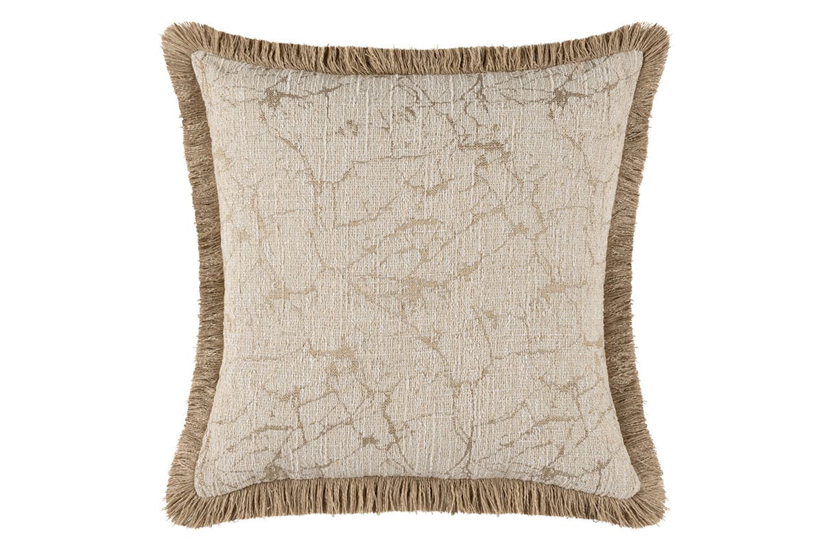 Sable Cushion | Natural/Gold | 43 x 43 cm