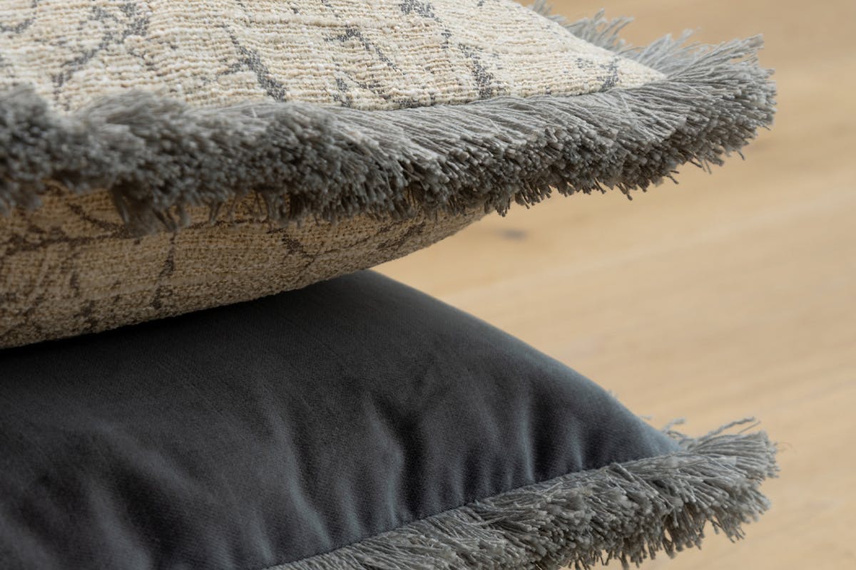 Sable Cushion | Natural/Blue | 43 x 43 cm-2