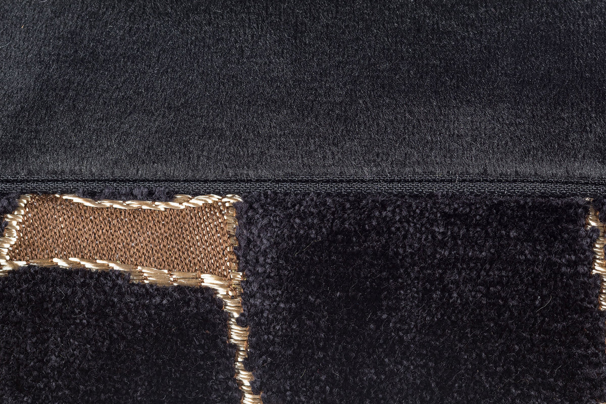 Olten Cushion | Black/Gold | 45 x 45 cm-5