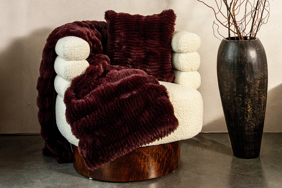Presley Cushion | Plum Noir | 43 x 43 cm-6
