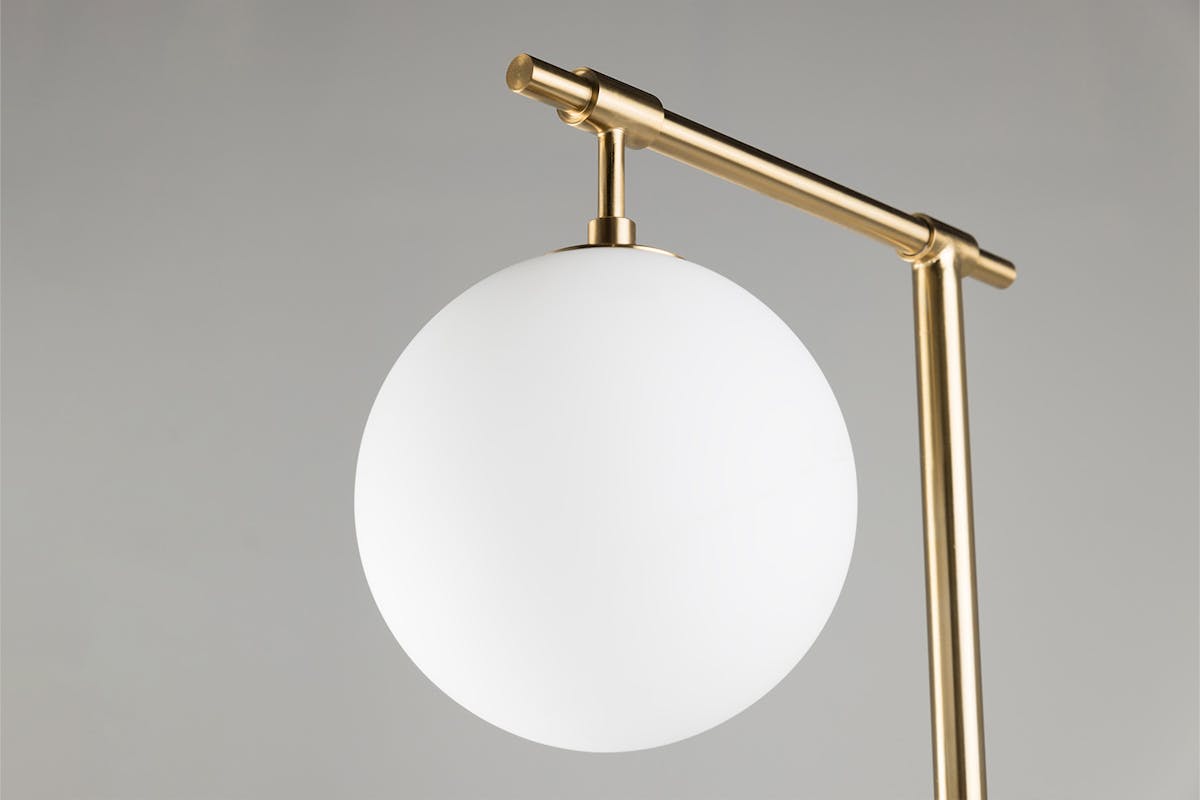 Boden Floor Lamp | White/Gold-3
