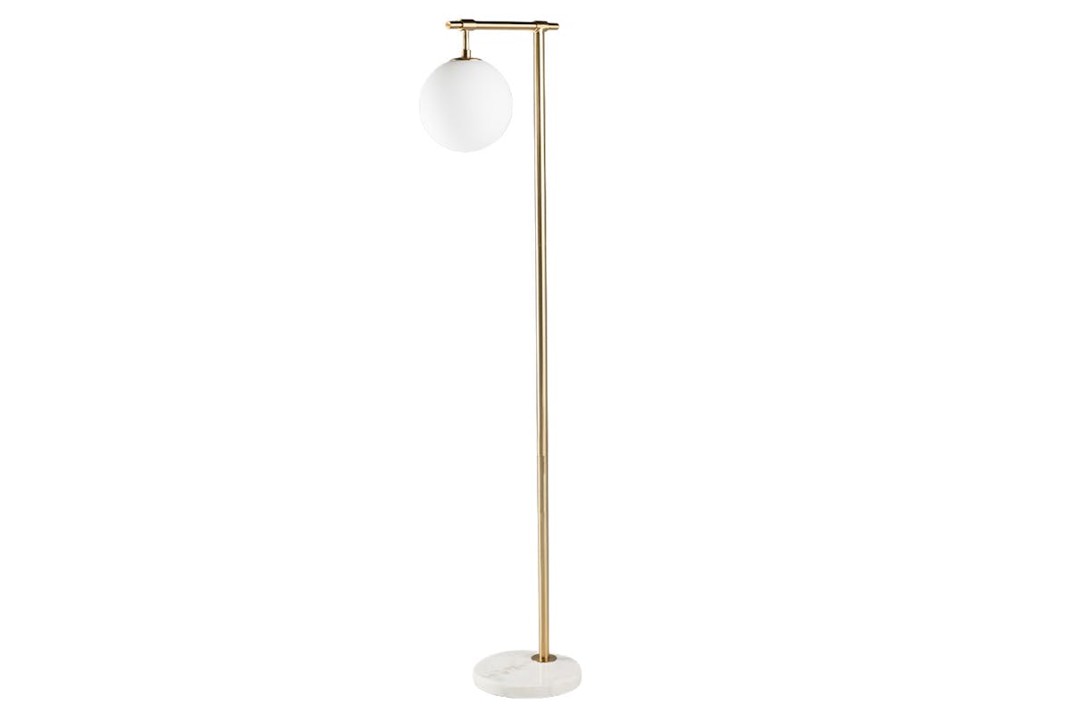 Boden Floor Lamp | White/Gold