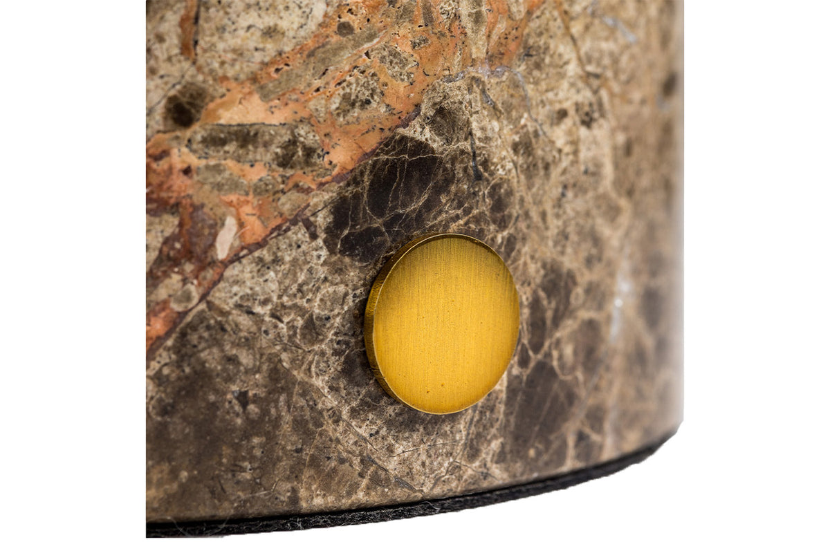 Eli Marble Table Lamp | Brown-3
