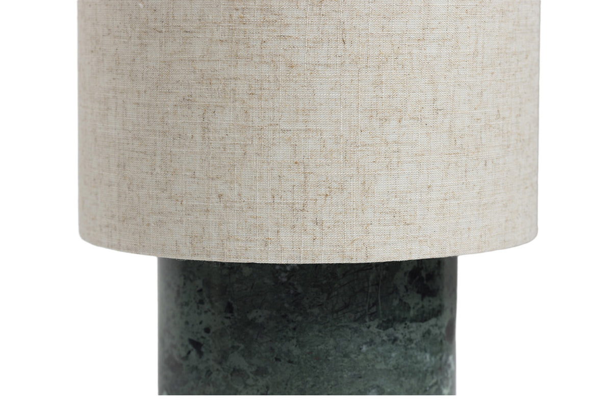 Eli Marble Table Lamp | Green-3