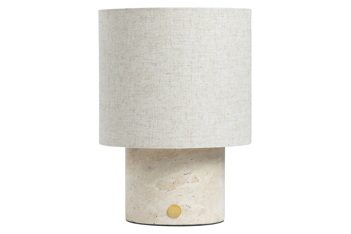 Eli Marble Table Lamp | Natural