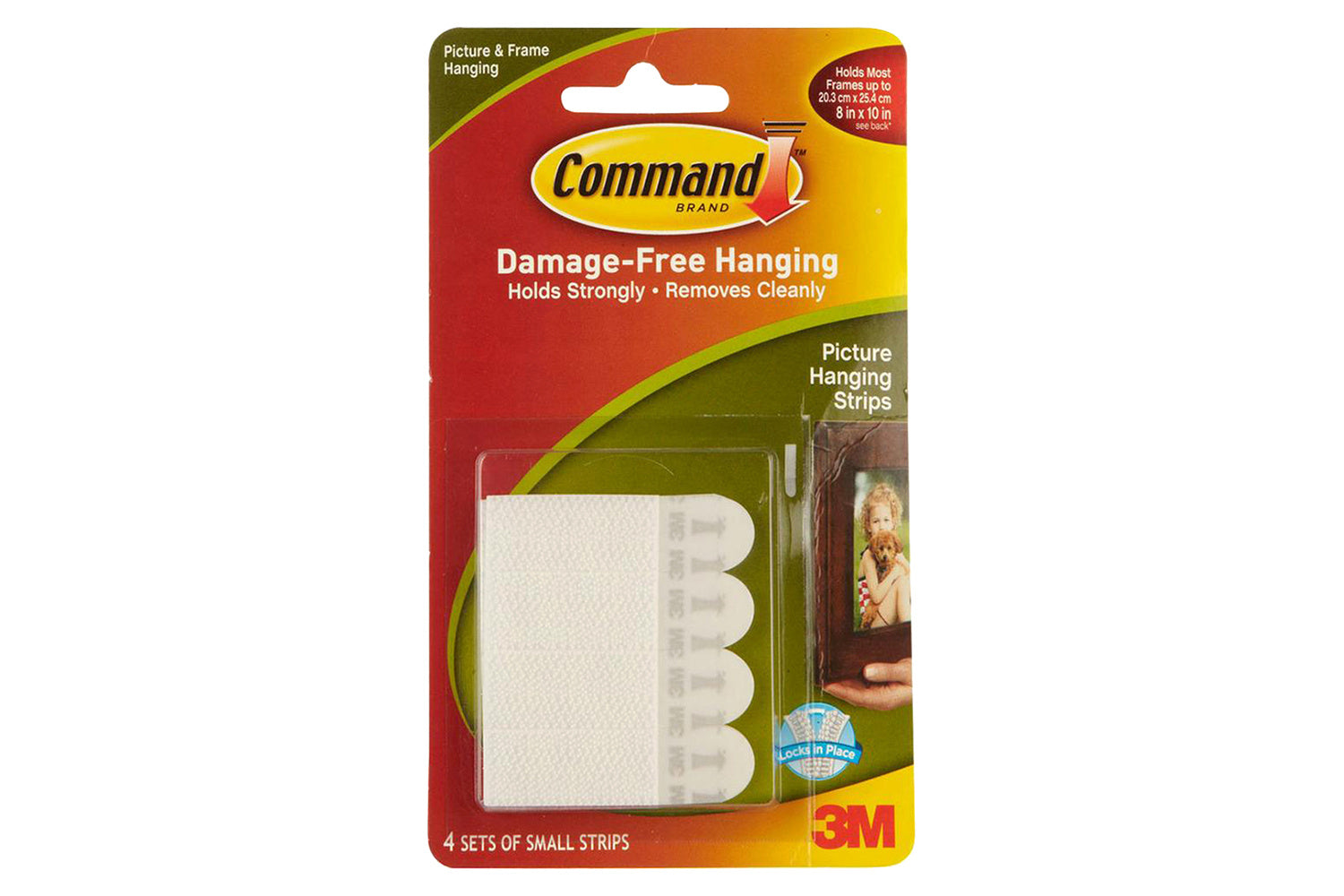 3M Command 4 Sets Small Picture Hanging Strips | White