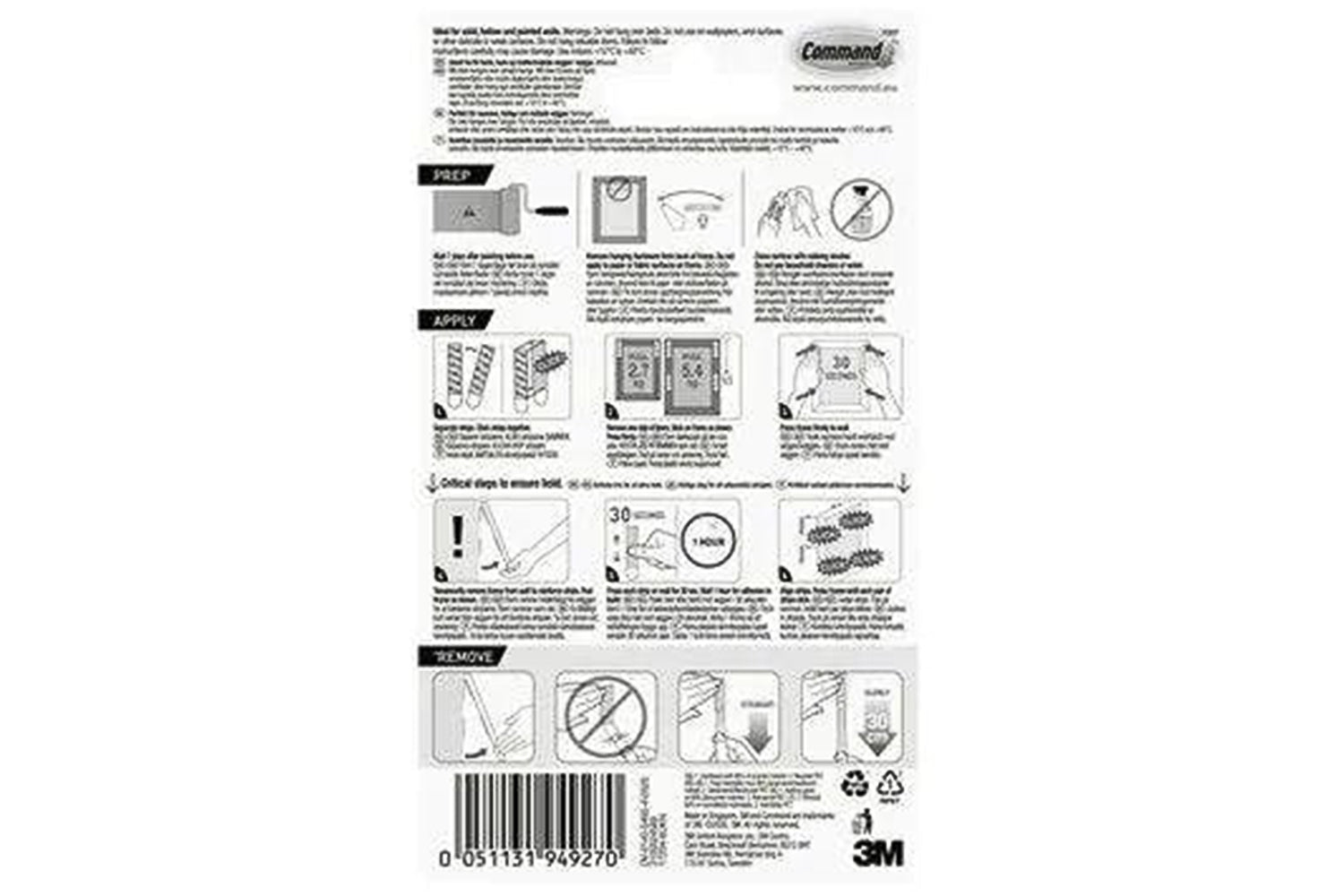 3M Command Medium Picture Hanging Strips | 6 Sets-2